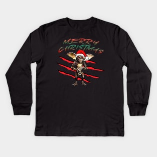 Gremlins Merry Christmas Kids Long Sleeve T-Shirt
